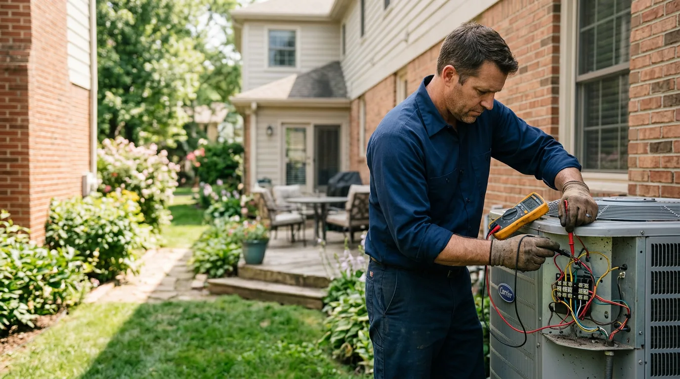 HVAC technician working near Lakefield, MN